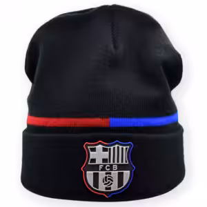 Barcelona FC  Плетена шапка черна