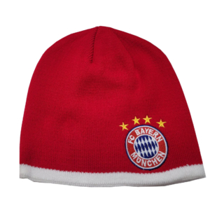 Bayern Munchen Плетена шапка червена с бяло