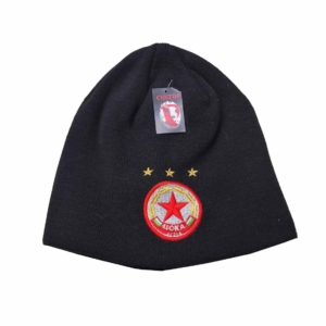 ЦСКА  Плетена шапка черна
