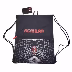 Milan AC Чанта спорт черна с бяло