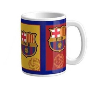 Barcelona FC Порцеланова чаша цветни емблеми
