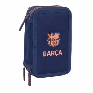 Barcelona FC несесер пълен тъмносин 3 ципа